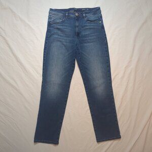 J. Jill medium wash straight leg jeans, size 10